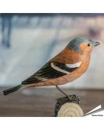Buchfink (Fringilla coelebs) | Handgeschnitzter Holzvogel