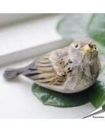Handgeschnitzter Jungvogel in Naturgrösse ✓ Mit Farben naturgetreu bemalt ✓ Originelles Geschenk für Vogel- und Naturliebhaber ✓ Alles für Vögel