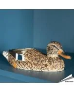 Stockente Weibchen | Handgeschnitzter Holzvogel - DecoBird