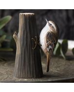 Handgeschnitzter Waldbaumläufer in Naturgrösse ✓ Mit ungiftigen Farben naturgetreu bemalt ✓ Originelles Geschenk für Vogel- und Naturliebhaber ✓ Alles für Vögel