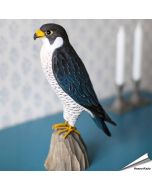 Realistischer, handgeschnitzter Wanderfalke (Raubvogel) ✔️ Mit Farben naturgetreu bemalt ✔️ Originelles Geschenk für Vogel- und Naturliebhaber ✔️ Kaufe online bei Alles für Vögel
