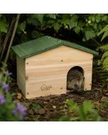 Igelwohnhaus mit Satteldach als Bausatz ✔️ Artgerechtes Igelhaus aus Holz zur Eigenmontage ✔️ Labyrinth-Eingang ➤ Bestelle direkt auf Alles für Vögel