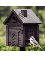 Multiholk Carbon Black - Wildlife Garden ✔️ Nistkasten und Futterhaus in einem ✔️ Für kleine Gartenvögel ✔️ Inspiriert nach skandinavischem Design ➤ Alles für Vögel