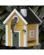 Multiholk Villa von Wildlife Garden in Gelb, mit 32 mm Einflugöffnung. Nistkasten im Frühjahr und Sommer, Futterhaus im Herbst und Winter.
