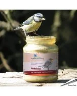 Spezielle Erdnussbutter für Wildvögel - Mehlwurm ✔️ Von NABU / LBV empfohlen ✔️ Kein Salz hinzugefügt ✔️ Kalorienreiche Köstlichkeit für Gartenvögel  ➤ Bestellen auf www.allesfuervoegel.de