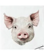 Hochwertige 3-lagige Servietten mit Schweinchen-Motiv ✔️ Bringe das Landleben auf den Tisch ✔️ FSC-zertifiziert, biologisch abbaubar ➤ Bestelle bei Alles für Vögel