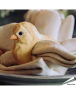 Serviettenring aus Holz - Küken ✔️ Handgeschnitzt und bemalt ✔️ Vielseitige Dekoration - Naturgetreu geformt ✔️ Jetzt online kaufen bei Alles für Vögel