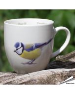 Porzellantasse mit Blaumeisen - Zeichnung
