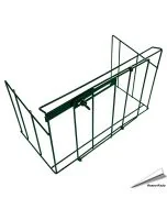 Metall-Schutzkorb geeignet für Fenster-Futterhaus Bolmso ✔️ Pulverbeschichtet ✔️ Verstellbare Gitterabstände ✔️ Schutz vor Tauben ➤ Online bei Alles für Vögel