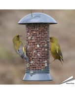 Metall-Futtersäule zum füttern von Wildvögel - Mit Maschendraht - www.allesfuervoegel.de