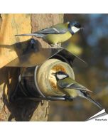 Erdnussbutter-Glashalter aus Metalldraht - Alles für Vögel