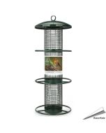 Metall-Futterspender für Erdnüsse - 350mm (grün) - www.allesfuervoegel.de