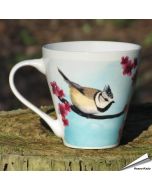 Kaffeetasse mit Haubenmeise-Motiv | Naturmotiv | By Myrte