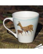Kaffeetasse mit Naturmotiv | Reh und Rehkitz | By Myrte
