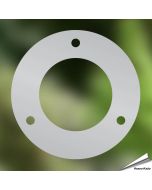 Sicherungsschild rund für Nistkästen aus rostfreiem Stahl ✔️ Verkleinert die Einflugöffnung auf 34mm ✔️ Schützt vor Spechten ✔️ Geeignet für Haussperlinge und andere kleine Vögel ✔️ Bestelle online bei Alles für Vögel