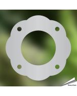 Sicherungsschild - Rosette für Nistkästen aus rostfreiem Stahl ✔️ Verkleinert die Einflugöffnung auf 32mm ✔️ Schützt vor Spechten ✔️ Geeignet für Kohlmeisen und andere kleine Vögel ✔️ Bestelle online bei Alles für Vögel