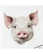 Hochwertige 3-lagige Servietten mit Schweinchen-Motiv ✔️ Bringe das Landleben auf den Tisch ✔️ FSC-zertifiziert, biologisch abbaubar ➤ Bestelle bei Alles für Vögel