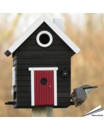 Multiholk Schwarzes Haus - Wildlife Garden ✔️ Nistkasten und Futterhaus in einem ✔️ Für kleine Gartenvögel ✔️ Inspiriert nach skandinavischem Design ➤ Bestelle bei Alles für Vögel