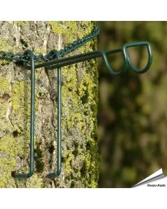 Baumhaken mit Kette (grün)