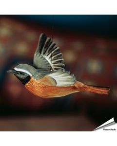 Rotschwanz (Phoenicurus phoenicurus) | Handgeschnitzt - Vogel