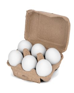 HÜHNER Land Ton-Eier Bruthilfe für Hühner (6 Stück)