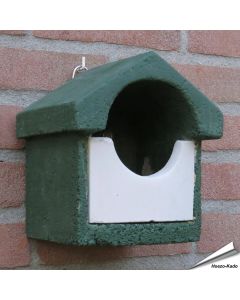 Nistkasten aus Holzbeton (WoodStone) | Halbhöhlenbrüter