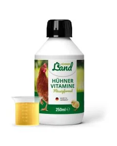 Vitaminformel in Flüssigform für Geflügel ✔️ Ergänzungsfuttermittel für eine optimale Versorgung von Vitamin A, D, E und C ✔️ Alle Lebensphasen ➤ Bestelle bei www.allesfuervoegel.de