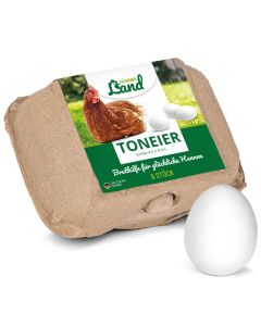 HÜHNER Land Ton-Eier Bruthilfe für Hühner (6 Stück)