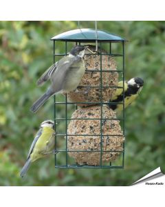 Meisenknödelspender für Riesen-Meisenknödel von Aniculis ✔️ Langlebiger, pulverbeschichteter Stahl ✔️ Für kleine und mittelgroße Gartenvögel ✔️ Direkt online bestellen bei Alles für Vögel