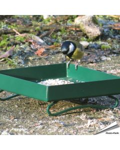 Metall-Grundfuttertisch für Wildvögel (grün)