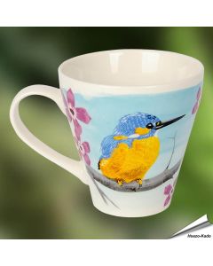Kaffeetasse mit Eisvogel - Motiv | Naturmotiv | By Myrte