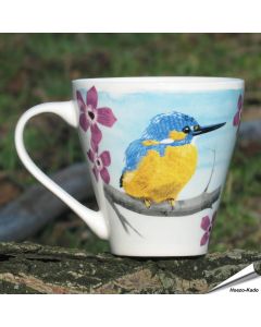Kaffeetasse mit Eisvogel - Motiv | Naturmotiv | By Myrte