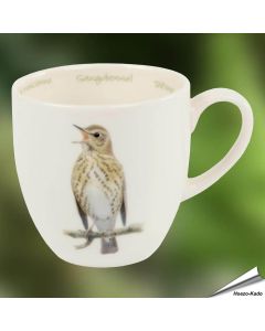 Kaffeetasse mit Vogelmotiv - Singdrossel