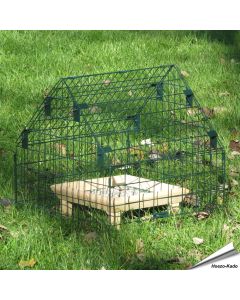 Verstellbarer Schutzkäfig MultiChoice für Futtertische und Schalen ✔️ Pulverbeschichtet ✔️ Effektiver Schutz gegen grosse Vögel ➤ Bestelle bei Alles für Vögel