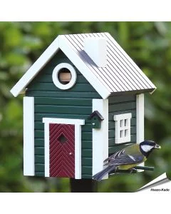 Multiholk Jagdhaus - Wildlife Garden ✔️ Nistkasten und Futterhaus in einem ✔️ Für kleine Gartenvögel ✔️ Inspiriert nach skandinavischem Design ➤ Kaufe online bei Alles für Vögel