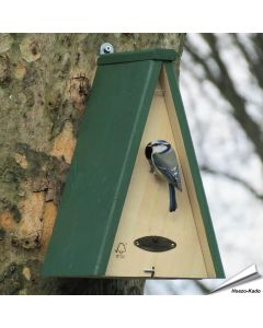 Nistkasten Miami mit einem Einflugloch von 28mm ✔️ Ideal für Blaumeise, Haubenmeise, Sumpfmeise und Tannenmeise ✔️ Gefertigt aus FSC-Holz ✔️ Jetzt online kaufen bei Alles für Vögel