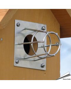 Nistkasten-Schutz aus Metall gegen Nesträuber | www.allesfuervoegel.de