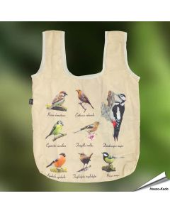 Stilvolle faltbare Einkaufstasche mit Vogelmotiv ✔️ robust, geräumig & leicht ✔️ Ideal für Einkäufe, Strand & Alltag ➤ Jetzt bei Alles für Vögel bestellen!
