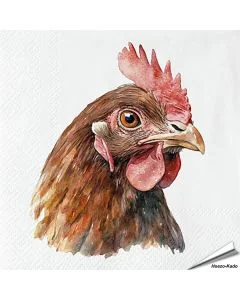 Servietten - Haushuhn | FSC-Papier | Alles für Vögel