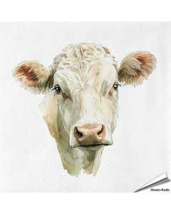 Hochwertige 3-lagige Servietten mit Kuh-Motiv ✔️ Bringe das Landleben auf den Tisch ✔️ FSC-zertifiziert, biologisch abbaubar ➤ Bestelle jetzt bei Alles für Vögel