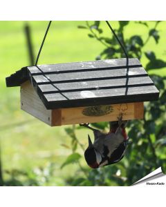 Energieblockhalter mit Dach - Futterplatz für Vögel ➤ Alles für Vögel