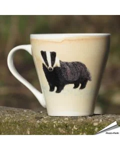 Kaffeetasse mit Naturmotiv | Dachs | Künstlerin Myrte