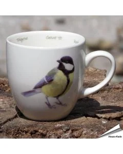 Kaffeetasse Kohlmeise-Motiv | Porzellan | Alles für Vögel