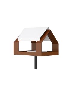 The Barn - Voederhuis op paal - Bruin Metaal