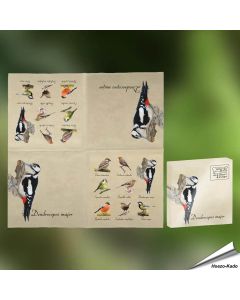 Servietten - Gartenvögel (20 Stück)