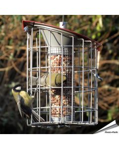 Futtersäule Roundhaus - Erdnüsse (rot)