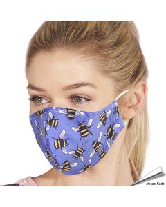 Wiederverwendbarer Mundschutz - Bienenmotiv