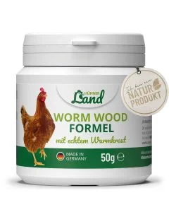 Wurmkur von HÜHNER Land für Geflügel ✔️ Mit echtem Wurmkraut ✔️ Natürlich wirksam & gut verträglich ✔️ Kaufe jetzt online im Alles für Vögel Shop