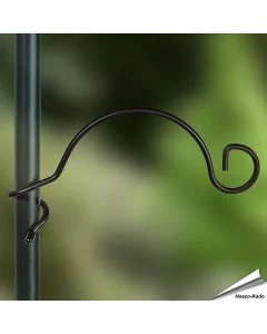 Wrap-around Metall-Haken für Futtersysteme ✔️ Kompatibel mit Pfahl Ø 22mm ✔️ Hergestellt aus robustem, pulverbeschichtetem Stahl ✔️ Kaufe direkt online bei Alles für Vögel