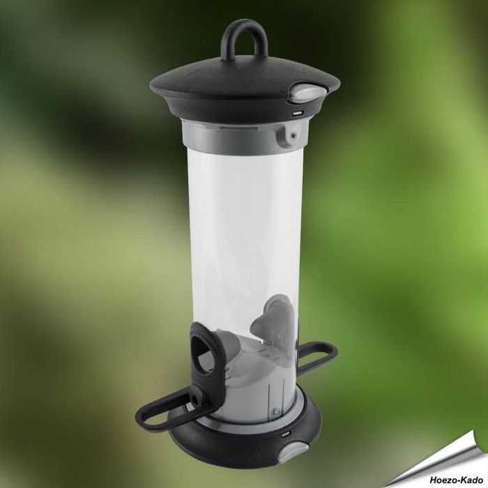 Apollo Futtersilo für Samen mit 2 Öffnungen - Empfohlen von Vogelbescherming Nederland - www.allesfuervoegel.de